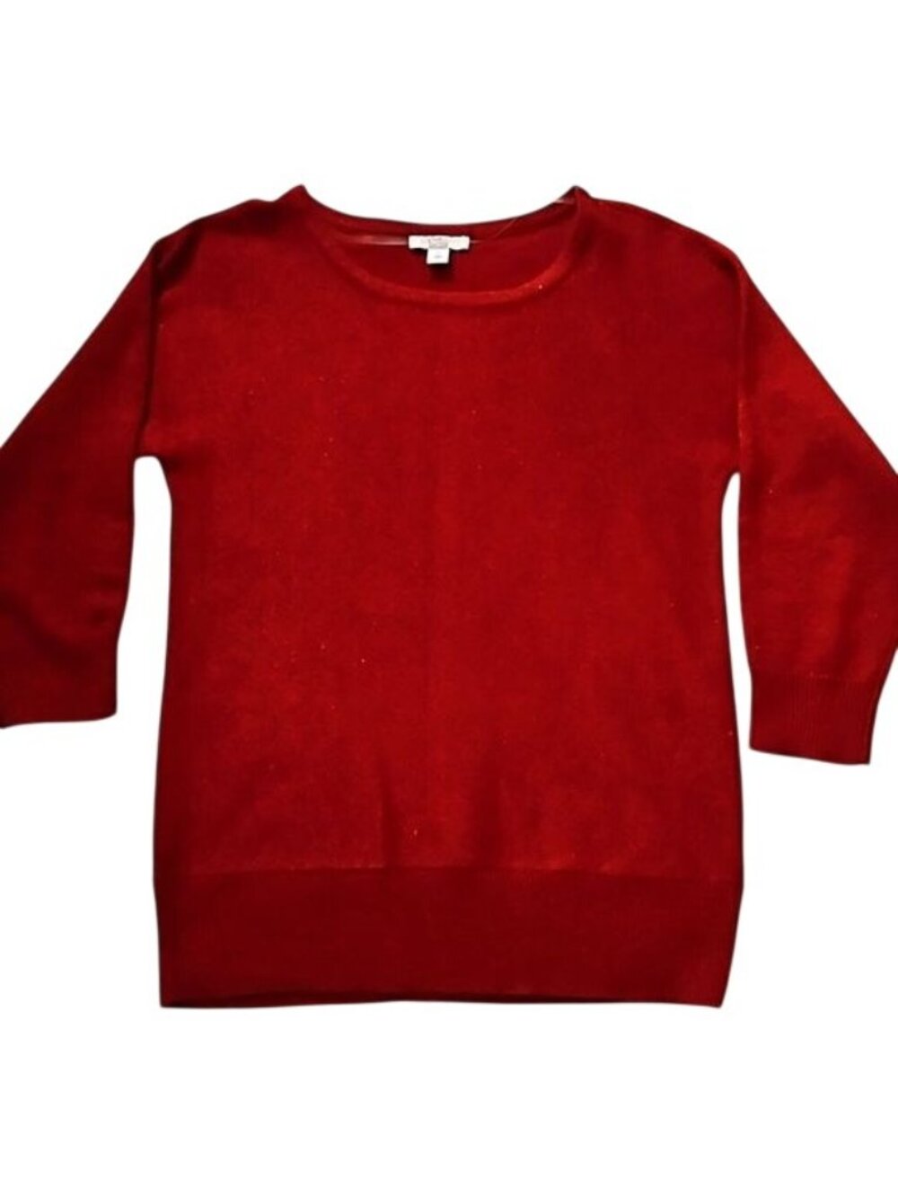 Croft & Barrow Sparkle Sweater Small Red Holiday Business Casual Festive